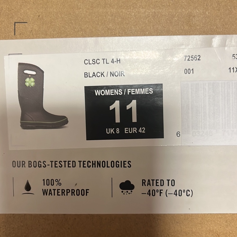 Brand new in BOX BOGS Women's Classic Tall Rainboot Rain Boot - Picture 8 of 8